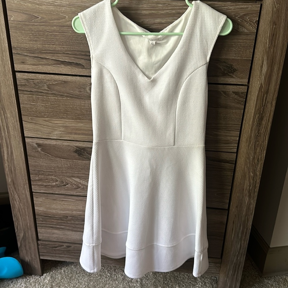 Women's white sundress